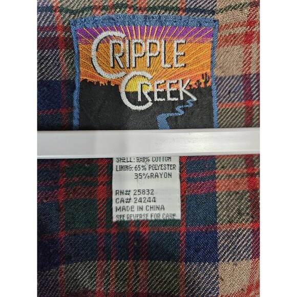 Cripple Creek Ranchwear Men L Vest Denim Blue Jean Sleeveless Western New - Picture 3 of 7